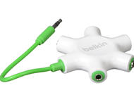 Кабели и Адаптери Belkin ROCKSTAR 5 x 3 5mm Jack Audio Splitter - White