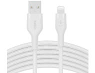 Кабели и Адаптери Belkin BOOST CHARGE Flex Silicone cable USB-A to Lightning - 3M - White