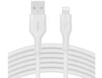 Кабели и Адаптери Belkin BOOST CHARGE Flex Silicone cable USB-A to Lightning - 3M - White