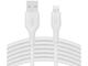 Кабели и Адаптери Belkin BOOST CHARGE Flex Silicone cable USB-A to Lightning - 3M - White