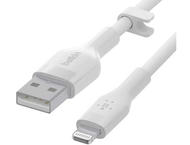 Кабели и Адаптери Belkin BOOST CHARGE Flex Silicone cable USB-A to Lightning - 3M - White