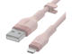 Кабели и Адаптери Belkin BOOST CHARGE Flex Silicone cable USB-A to Lightning - 1M - Pink