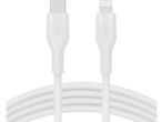 Кабели и Адаптери Belkin BOOST CHARGE Flex Silicone cable USB-C to Lightning - 1M - White