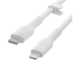 Кабели и Адаптери Belkin BOOST CHARGE Flex Silicone cable USB-C to Lightning - 3M - White