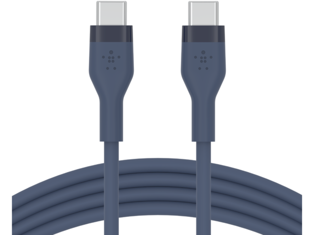 Кабели и Адаптери Belkin BOOST CHARGE Flex Silicone cable USB-C to USB-C 2.0 - 1M - Blue