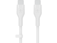 Кабели и Адаптери Belkin BOOST CHARGE Flex Silicone cable USB-C to USB-C 2.0 - 1M - White