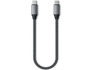 Кабели и Адаптери Satechi USB-C to USB-C Short Cable - 25cm - Space Grey