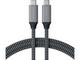 Кабели и Адаптери Satechi USB4 C-To-C Braided Cable 40 Gbps 80cm - Grey