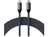 Кабели и Адаптери Satechi USB-C to USB-C 100W Braided Charging 2m Cable - Grey