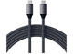 Кабели и Адаптери Satechi USB-C to USB-C 100W Braided Charging 2m Cable - Grey