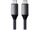 Кабели и Адаптери Satechi USB-C to USB-C 100W Braided Charging 2m Cable - Grey