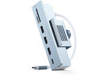 USB Хъб Satechi USB-C Clamp Hub за 24-инчов iMac, Blue