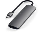 USB Хъб Satechi Aluminum SLIM Type-C MultiPort Adapter - Space Grey