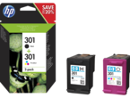 Консумативи Оригинален HP 301 2-pack Black/Tri-color