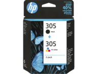 Консумативи Оригинален HP 305 2-pack Black/Tri-color