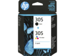 Консумативи Оригинален HP 305 2-pack Black/Tri-color