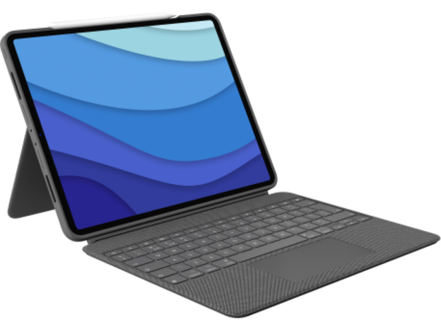 Клавиатури Logitech Combo Touch за iPad Air (4-то и 5-то поколение) - Oxford Grey US