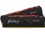 Оперативна памет 32GB (2x16GB) DDR4 3200 MT/s Kingston FURY BEAST RGB Kit