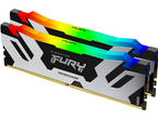 Оперативна памет 64GB (2x32GB) DDR5 6000 MT/s Kingston Fury Renegade RGB Silver