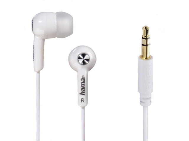 Слушалки Hama Basic4Music in-ear, бели