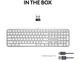 Клавиатури Logitech MX Keys S, US, Pale Gray