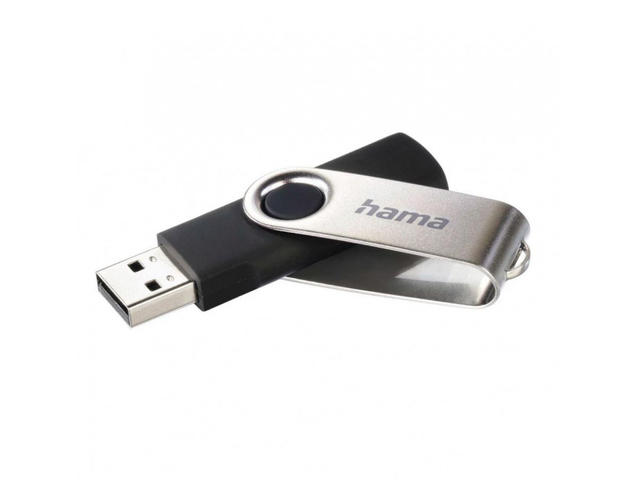 USB памети Hama "Rotate" USB Stick, USB 2.0, 16GB, в черно