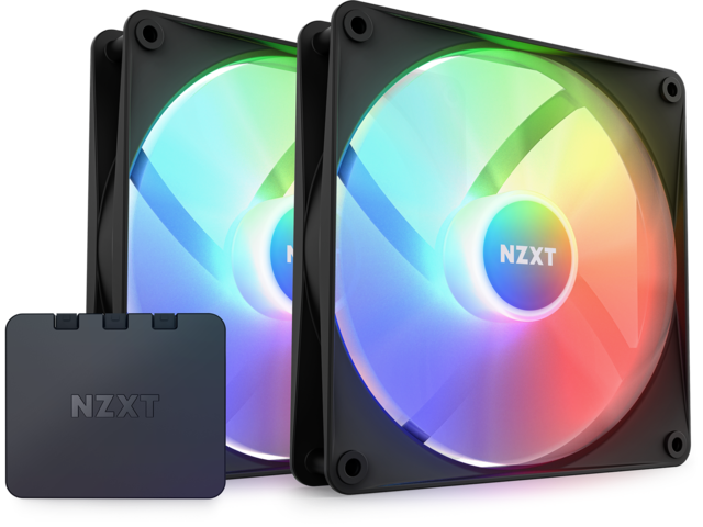 Вентилатори NZXT F140 RGB Core Twin Pack Black