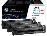 Консумативи HP 201X 3-pack High Yield Cyan/Magenta/Yellow Original LaserJet Toner Cartridges