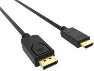 Кабели и Адаптери VCom Кабел Display Port M / HDMI M - 4K 60Hz - CG609-1.8m