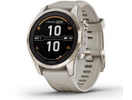 Смарт часовници Garmin fenix 7S Pro Sapphire Solar Edition - Soft Gold с Light Sand каишка