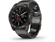 Смарт часовници Garmin fenix 7X Pro Sapphire Solar Edition - Carbon Gray DLC Titanium с Vented Titanium каишка