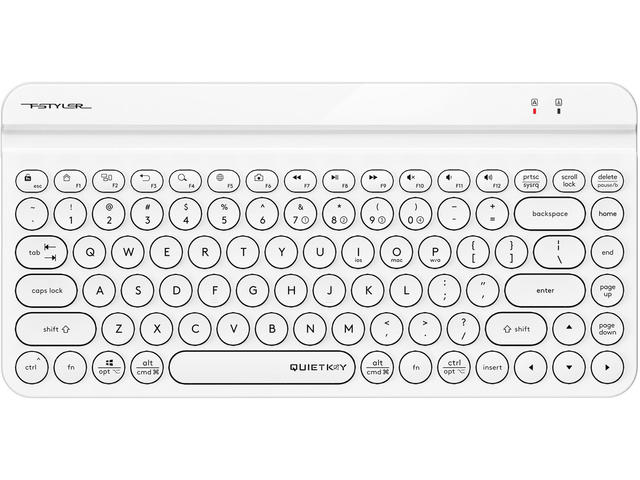Клавиатури A4tech Fstyler FBK30, Кирилизирана, в бяло