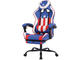 Геймърски столове RFG Max Game, екокожа, син и бял