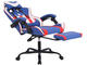 Геймърски столове RFG Max Game, екокожа, син и бял