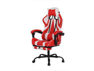 Геймърски столове RFG Max Game, екокожа, червен и бял