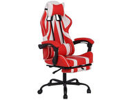 Геймърски столове RFG Max Game, екокожа, червен и бял