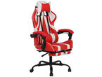 Геймърски столове RFG Max Game, екокожа, червен и бял