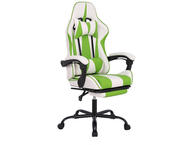Геймърски столове RFG Max Game, еко кожа, зелен и бял