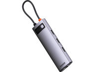 USB Хъб Baseus 8 в 1 USB-C WKWG080113, Сив