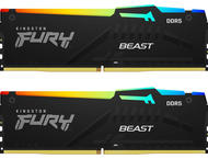 Оперативна памет 16GB (2x8GB) DDR5 5200 MT/s Kingston FURY BEAST RGB CL36