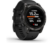 Смарт часовници Garmin Epix Pro (Gen 2) Sapphire Edition 47 мм Carbon Grey DLC Titanium с Black каишка