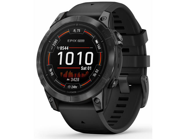 Смарт часовници Garmin Epix Pro (Gen 2) 47 мм Slate Grey с Black каишка