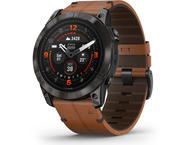 Смарт часовници Garmin Epix Pro (Gen 2) Sapphire Edition 51 мм Carbon Grey DLC Titanium с Chestnut кожена каишка