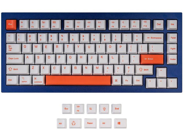 Капачки за клавиатури Keychron Orange 92-Keycap Set PBT Dye-Sub US Layout