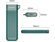 Кутии за дискове Orico MM2C3 M.2 SATA Enclosure Green