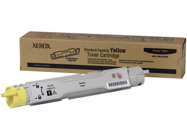 Консумативи Оригинален Xerox Phaser 6360 Yellow Standard Capacity Toner Cartridge