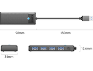 USB Хъб Orico USB 3.0 PAPW4A-U3-015 черен