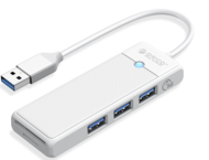 USB Хъб Orico USB 3.0 PAPW3AT-U3-015, бял