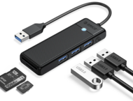 USB Хъб Orico USB 3.0 PAPW3AT-U3-015, черен