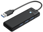 USB Хъб Orico USB 3.0 PAPW3AT-U3-015, черен